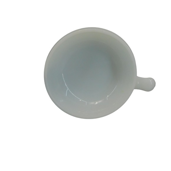 Vintage Milk White Glass Multi - Purpose Bowl with Handle - Set of 4 - Picture 6 of 14